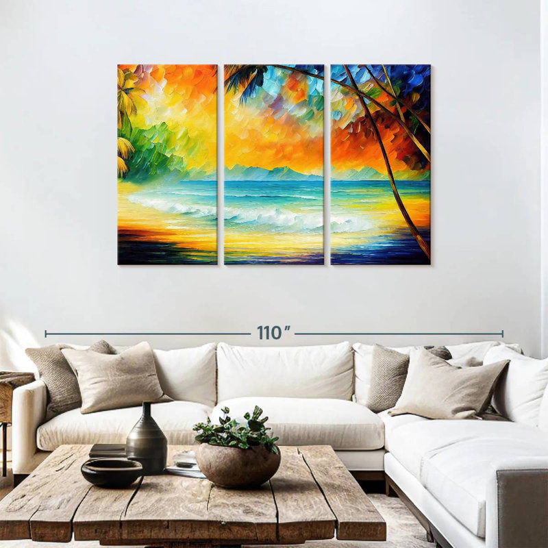 Plage tropicale Gillard IV, H 48 po x l 74 po