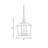 Hastings 3-Light Lantern Geometric Chandelier in Warm Brass-1518668591