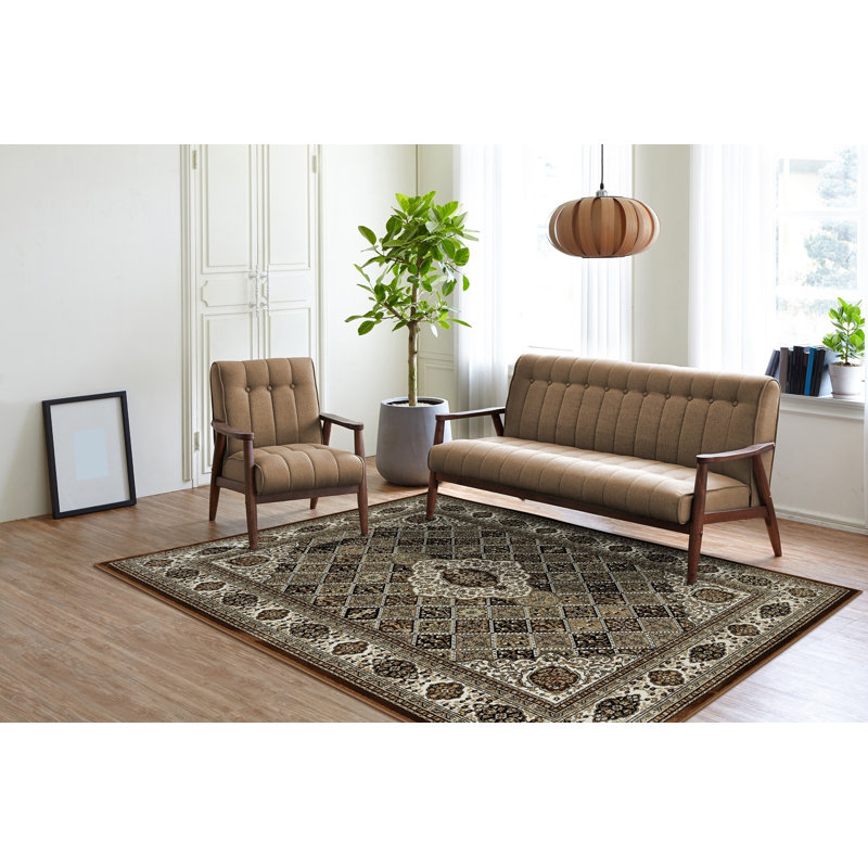 Tapis oriental brun Ellowyn