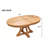 Havenwood 5-Piece Round Extendable Solid Wood Dining Table Set for 4 with Chairs