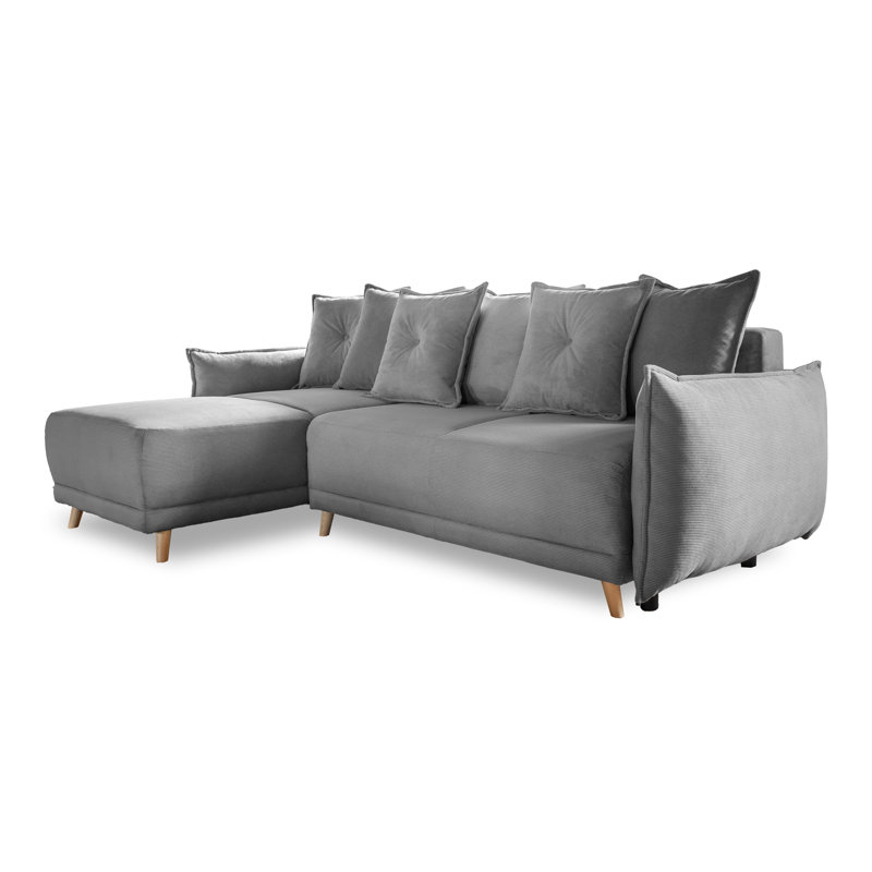 Lazy Lukka 4 Seater Corner Sofa , Grey