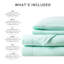 Ensemble de drap pour grand lit 4 pièces, 100% molleton, ultra doux et confortable, boulochage, lavable à la machine, avec drap plat, 2 taies d'oreiller ajustées pour matelas de 16 po