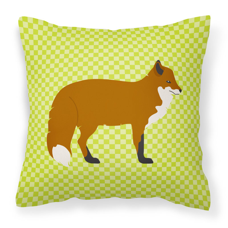 Coussin extérieur fox, Vert, 18 po x 18 po