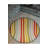 Multicolored Striped Patterned Round Woven Base Modern Decorative Carpet-2109514306