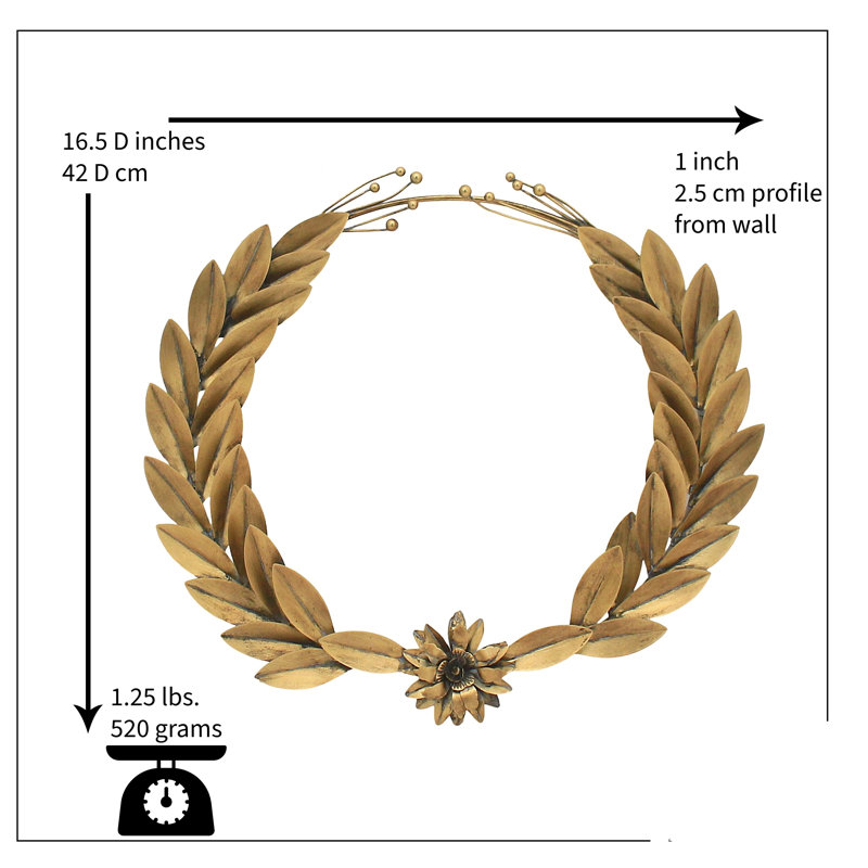 Couronne de laurier, 16,5 po