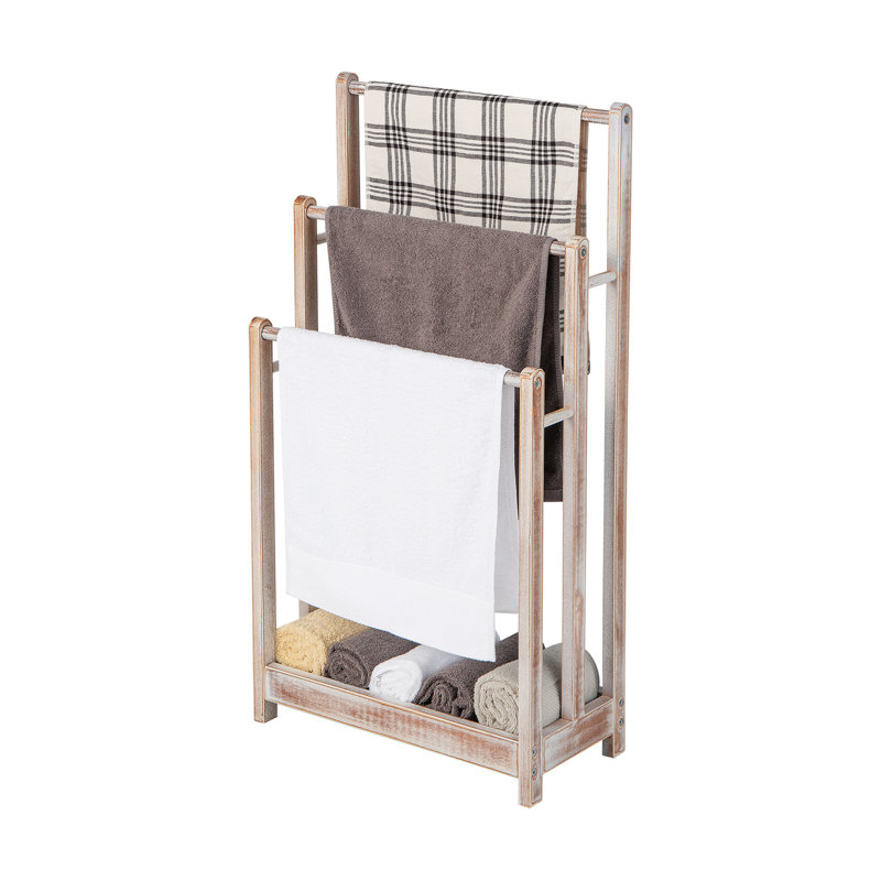 Dormont Wood 1 Freestanding Towel Stand, White