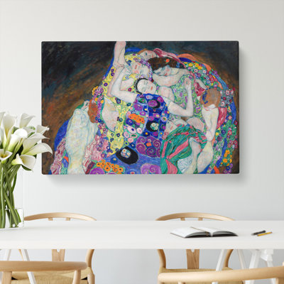 The Maiden by Gustav Klimt - Wrapped Canvas