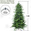 Arbre de Noël, 2856 pointes, aspect festif et complet, structure à charnières, branches naturelles en métal robuste, assemblage facile, support