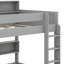 Lit superposé avec rangement et lit gigogne, structure de lit superposé en bois peu encombrante avec tablettes de chevet-156605857-156605859