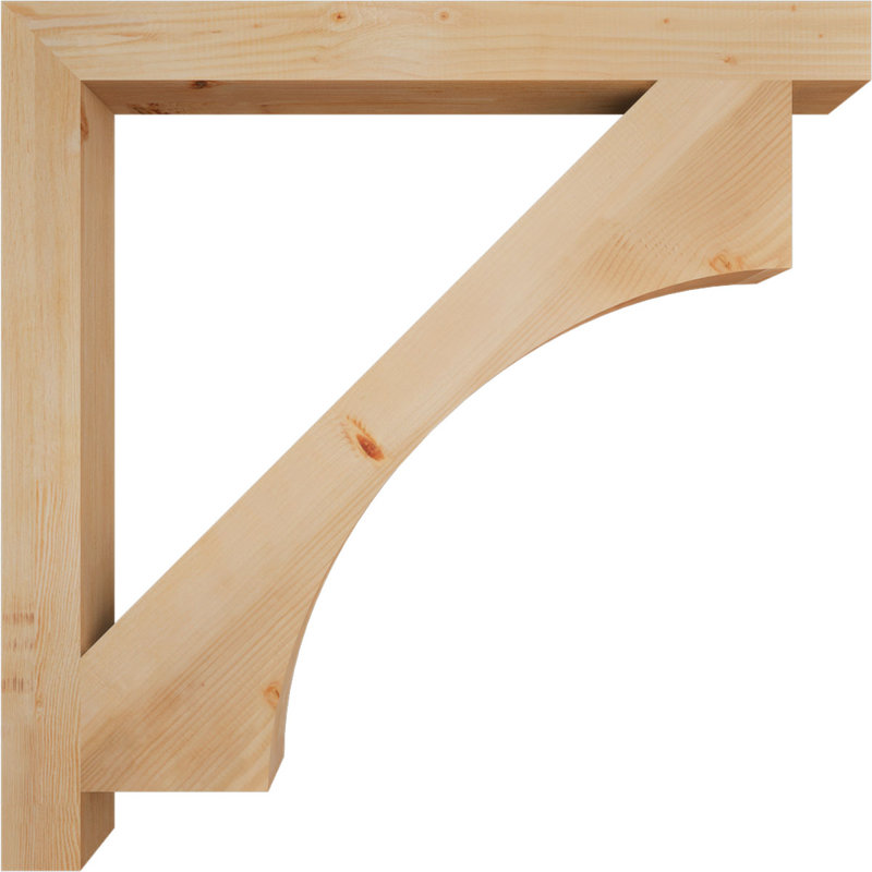 Support de bloc lisse Westlake 3 1/2 "x P 44" x H 44 ", sapin Douglas, Douglas (lisse), H 44 po x l 3,5 po x P 44 po