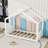 Wood House Floor Bed With Slats-376006403-376006405