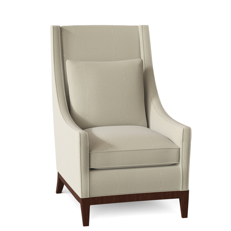 Eastside Wingback Chair, Burnished Brown, Frontier Charcoal