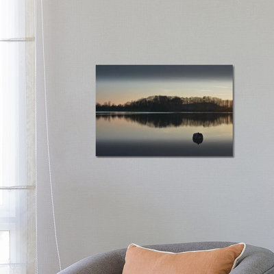 Silence At The Lake I by Lena Weisbek - Wrapped Canvas Print