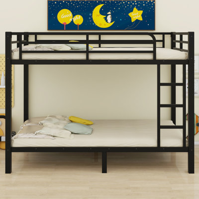 Sturdy Metal Bunk Bed For Teens And Adults, Compact Space-Saving Build & Squeak-Free Construction