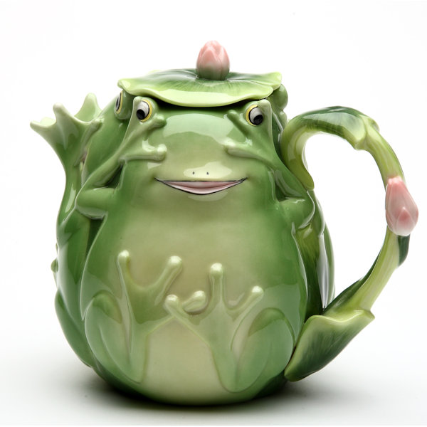 Frog Teapot Set with magnet Unique Glass Teapot Chinese Style Househol