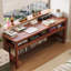 Bureau rectangulaire en bois massif Maroon-622188971