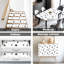 Papier peint adhésif noir et blanc à motif d'étoiles adhésives amovibles l 23,6 po x H 118 po Peel and Stick-129412475