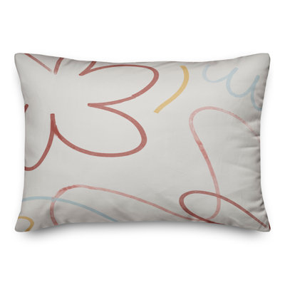 Housse de coussin rectangulaire avec insert Fleurs