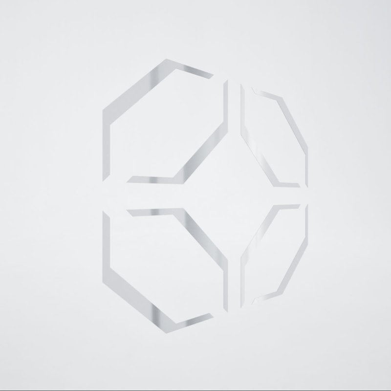 Panneaux de plafond décoratifs en acrylique 66, l 66 7/8 po x H 66 7/8 po x T 1/8 po, miroir argenté, Miroir argenté