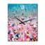 Horloge murale Pebbels On Blue Azure Beach - Abstract Botanicals-99633858