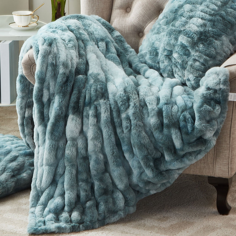 Knitted Throw Blanket, 127cm W x 152.4cm L, Trellis
