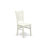 5 Piece Kitchen Table & Chairs Set Includes a Round Dining Room Table with Pedestal and 4 Solid Wood Seat Chairs, Linen White-783013246-783013240-783013241