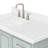 43'' Single Bathroom Vanity with White Quartz Top-93359321
