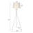 Tripod Sliver Modern Floor Lamp with Foot Switch