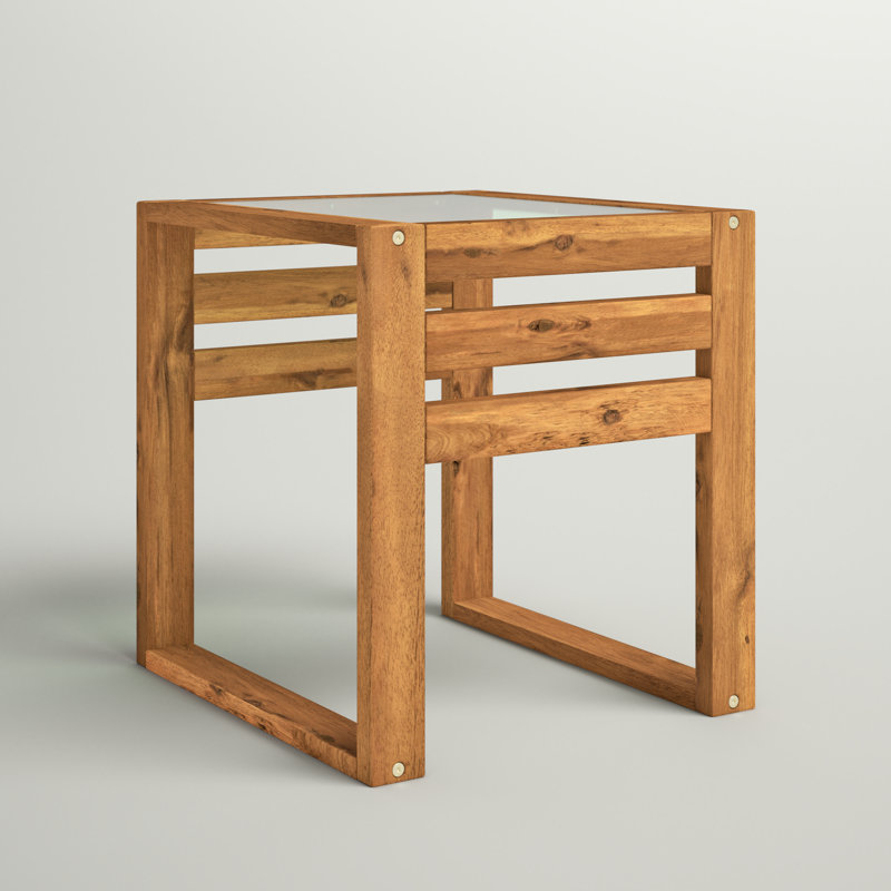 Table d'appoint en verre