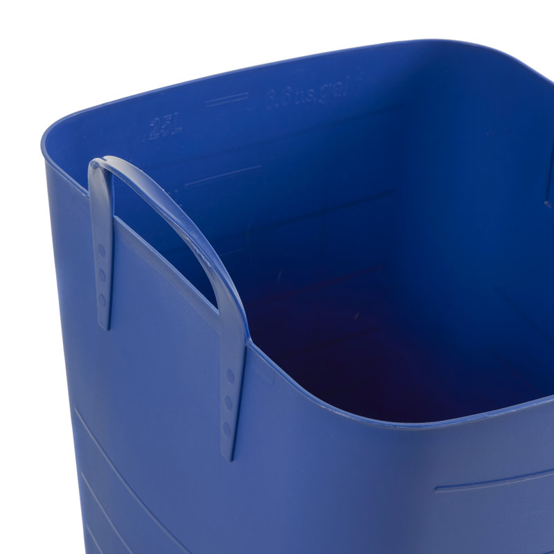 Hokku Designs - Sac de rangement en plastique durable de 6,6 gallons, 25 litres, bleu (paquet de 12)