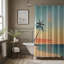 Rideau de douche Sunset Waves - Premium-1083627984