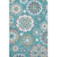 Tapis bleu sarcelle lavable à la machine Premium Prisco-2124843058