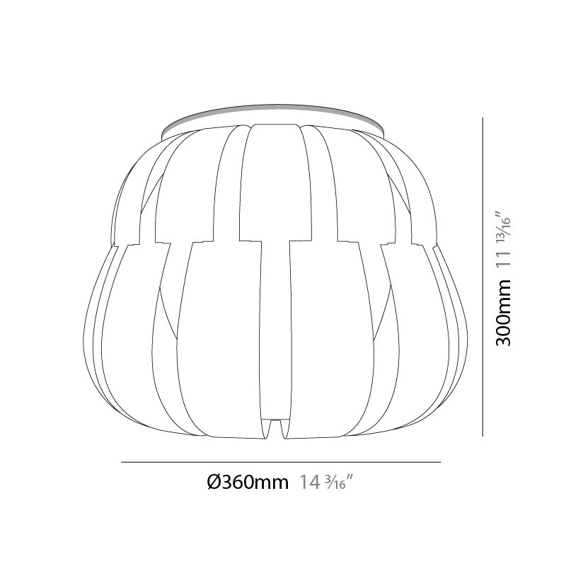 Queen LED Flush Mount, White, 9.06'' H x 11'' W x 11'' D