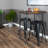 Pipe Decor 43" Bar Height Table Base