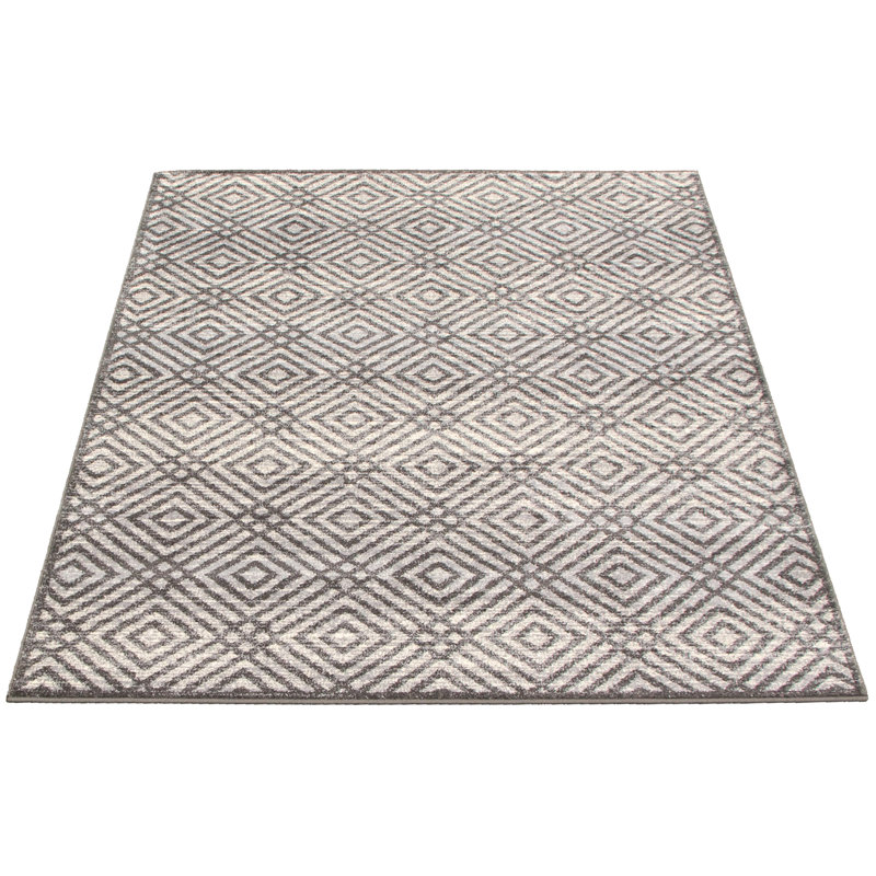 Tapis anthracite / crème Salih, Rectangle 3 pi 11 po x 5 pi 7 po