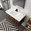 Ensemble de meuble-lavabo à fixation flottante 36 po avec porte à fermeture en douceur, 2 portes