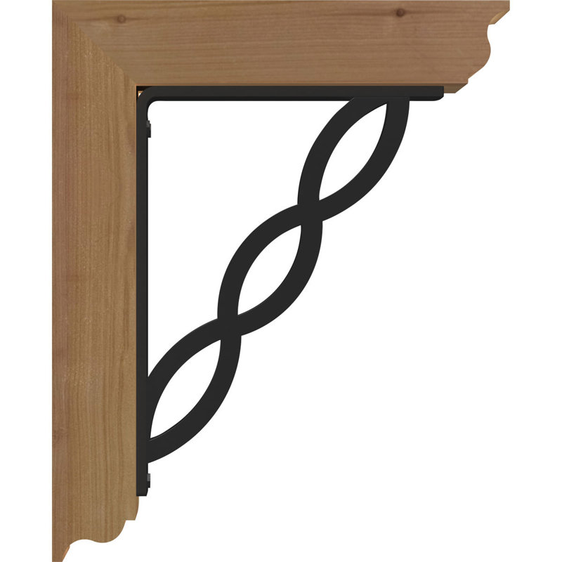Support de fer triple 4 po Loera, H 19 po x P 16 po, Cèdre rouge de l'Ouest l 3 1/2 po x T 2 po (lisse