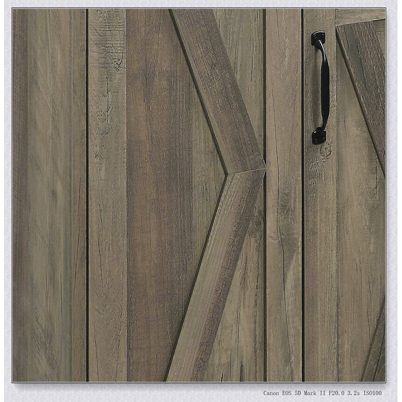 Rustic Oak Server with 3 Doors