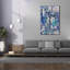 «Lapis Waterfall 1» par Alicia Ludwig, art mural sur toile-70212159
