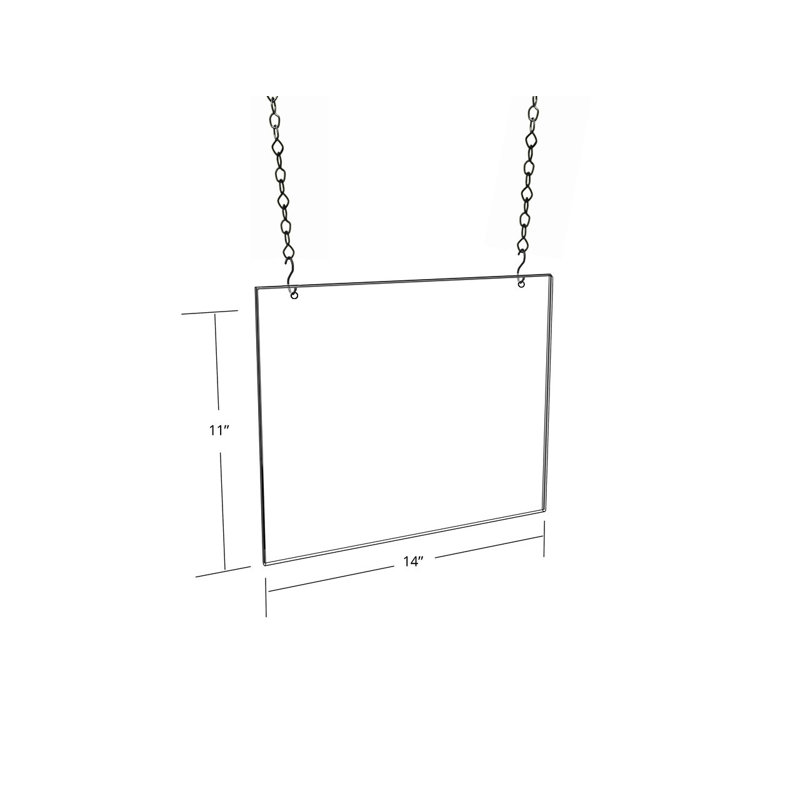 Clear Acrylic Hanging Ceiling Poster Frame