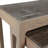 2-Pieces Carver Travertine And Wood Accent Table