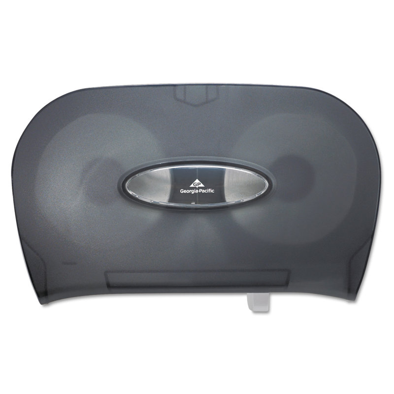 Micro-Twin Toilet Tissue Dispenser in Smoke