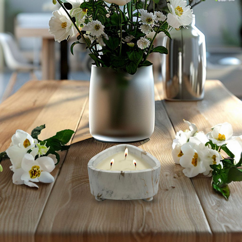 Bougie florale sans support