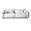 Canapé modulaire 100,39 po en polyester blanc