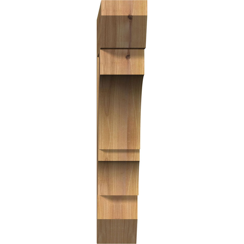 Support latté l 3 3 po x P 20 po x H 20 po, cèdre rouge de l'Ouest, H 20 po x l 3,5 po x P 20 po, Cèdre rouge, Lisse