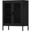 Armoire de rangement en métal avec portes et tablettes en filet-2104044309
