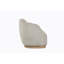 Élégante chaise d'appoint beige avec tissu en polyester confortable et design transitionnel pour les intérieurs modernes
