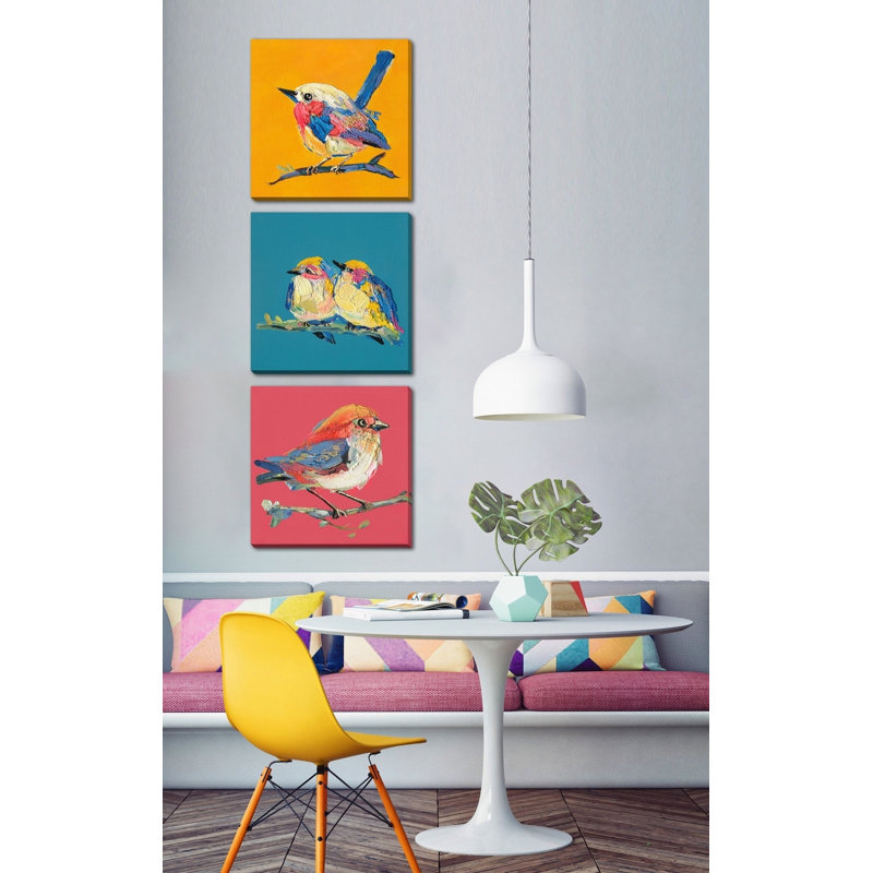 «Bold Plumage III», art mural sur toile