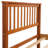 Oak Wood Platform Bed With Slat Support - Improves Sleep Quality Construction Ensures Long-Term Use In Bedroom