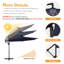 Parasol en porte-à-faux de 110 po-848315513